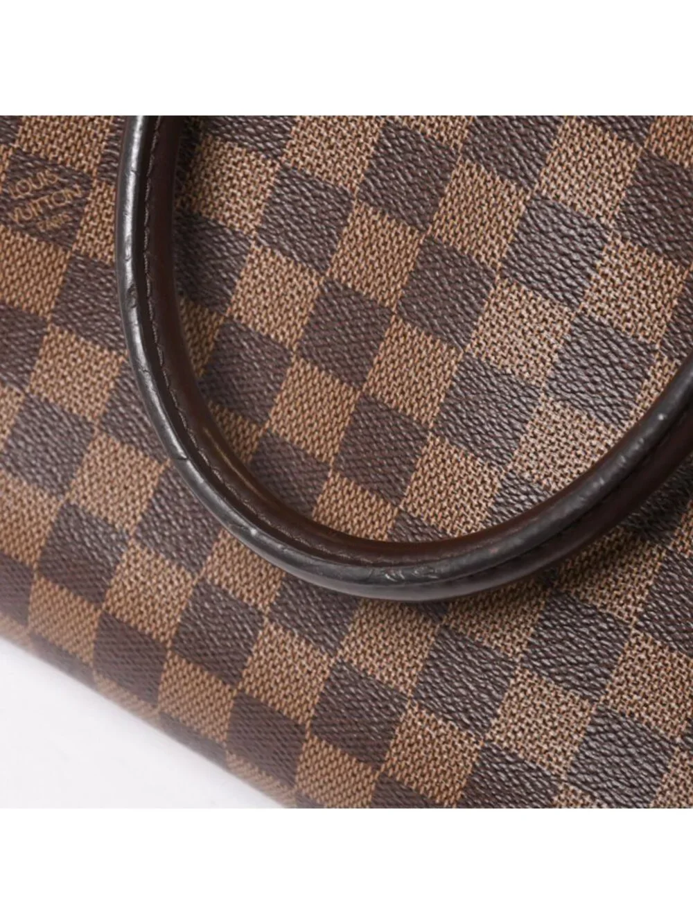 Louis Vuitton Brittany Handbag Damier Canvas Brown Beige Ebene Gold